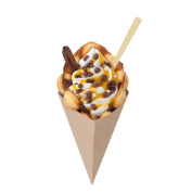 Bubble Waffel Mango Brownie Mix Choc,Soft Ice Corner,Angelo,Good Choice;5,95