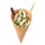 Super Cone Pistazie Brownie, Soft Ice Corner,Angelo,Good Choice;4,95